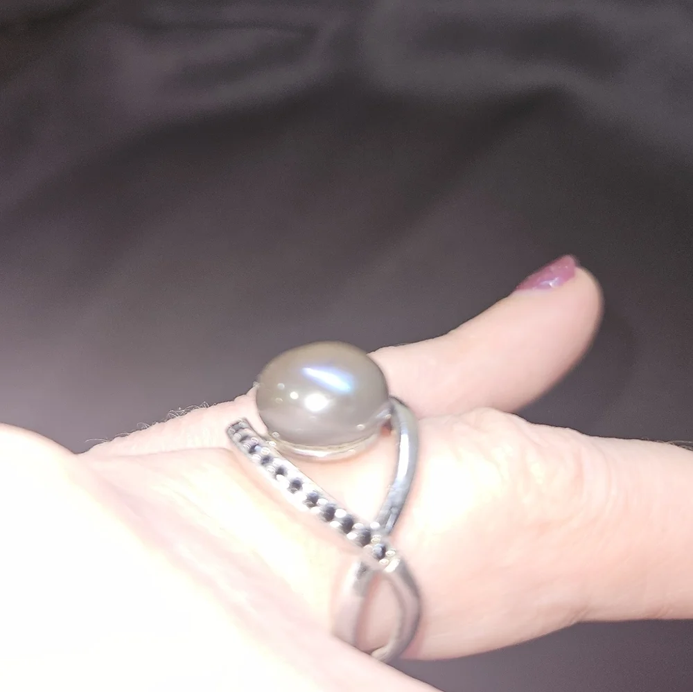Freshwater Black Pearl Ring